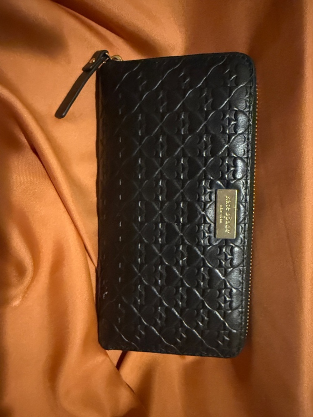 Kate Spade Women’s Penn Place Embossed Neda Wallet Black